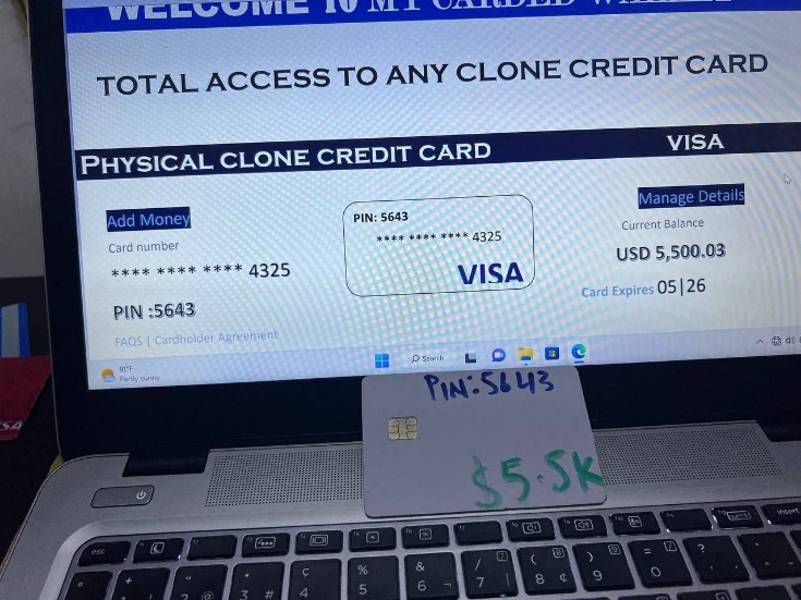 stolen credit card numbers dark web